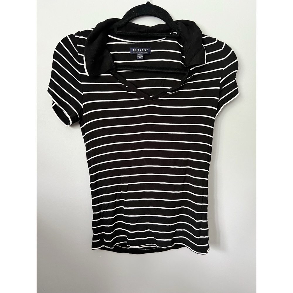 Black and White Polo by American Eagle